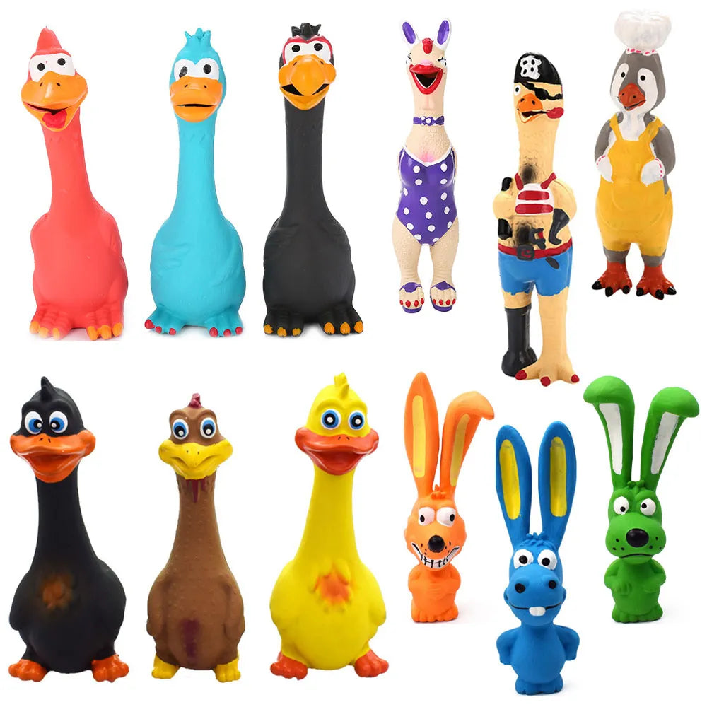 Pets Dog Toys Screaming Chicken Squeeze Sound Toy Dog Squeaker Chew  Training Toy pour petits et moyens chiens