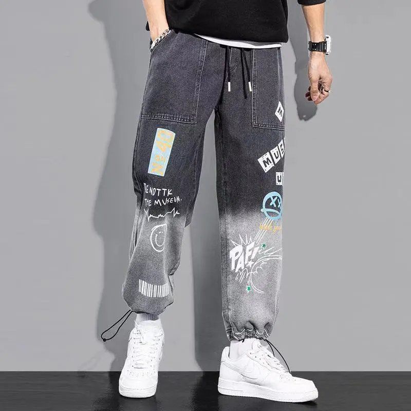 High quality Fashion Men's Cargo pants Hip Hop Streetwear Jogging Pants Men Casual Elastic Waist Men Clothing Trousers - sepolia shop