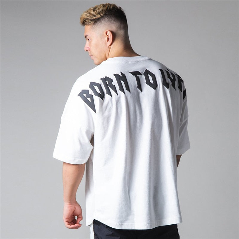 Short Sleeve Gym Fitness Oversized T-Shirt - sepolia shop