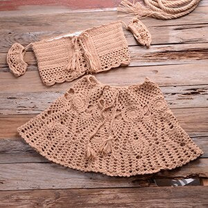 Nota Bohemian Style Crochet Bikini Set