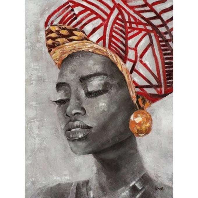 African Black Woman Graffiti Canvas Art Posters