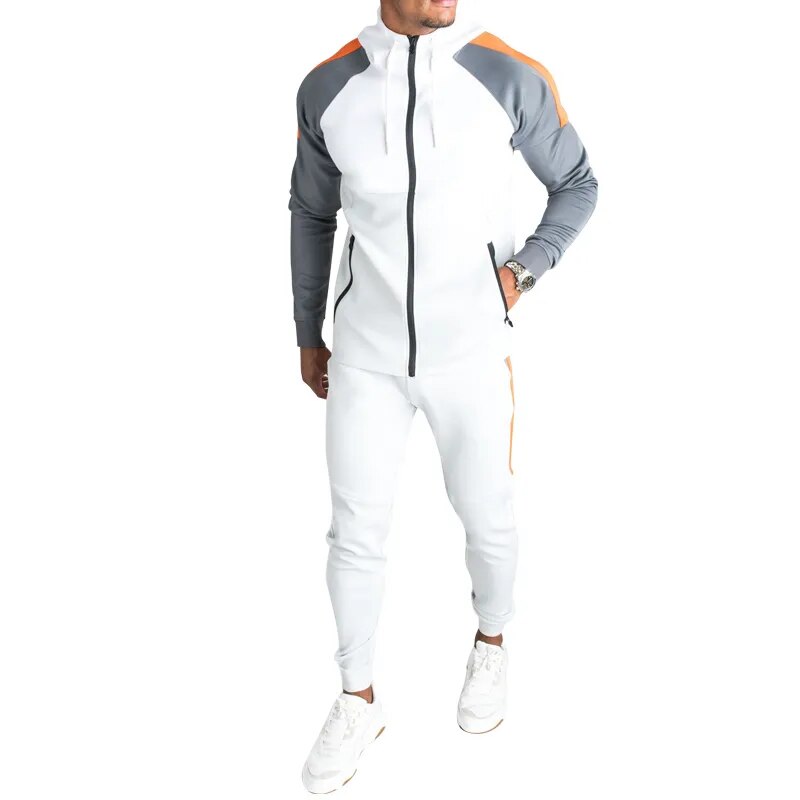 Tracksuit Joggers Sets Men Hoodies+ Pant