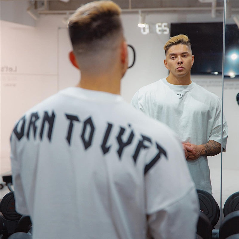 Short Sleeve Gym Fitness Oversized T-Shirt - sepolia shop