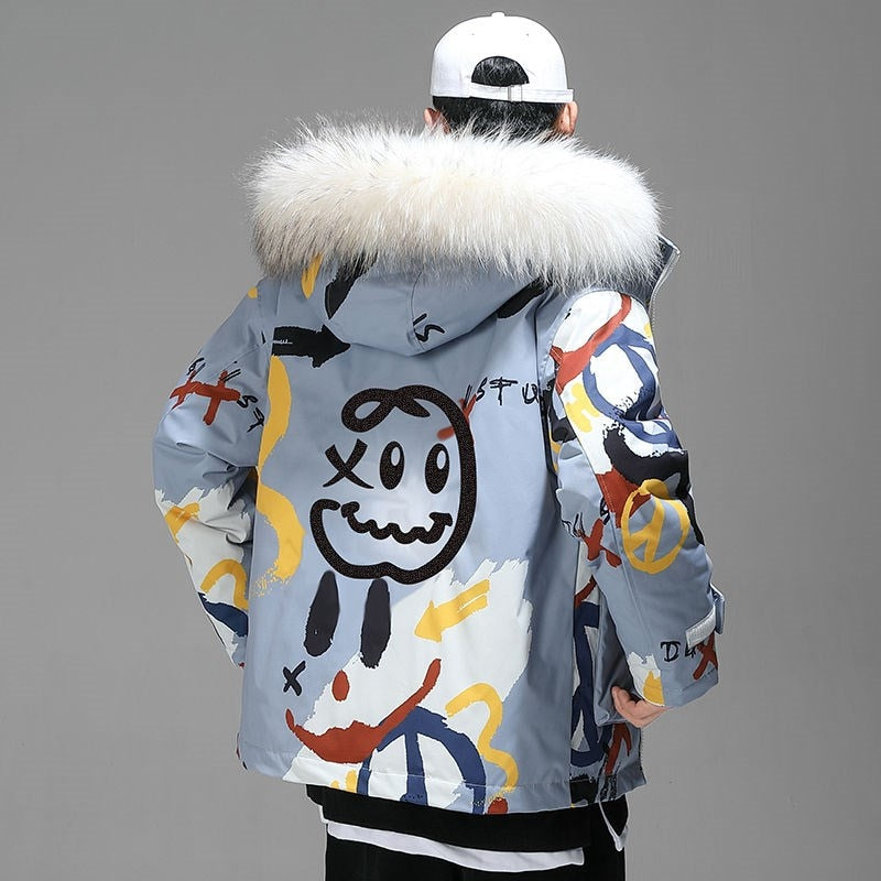 Sam Winter Cartoon Windbreaker Jacket