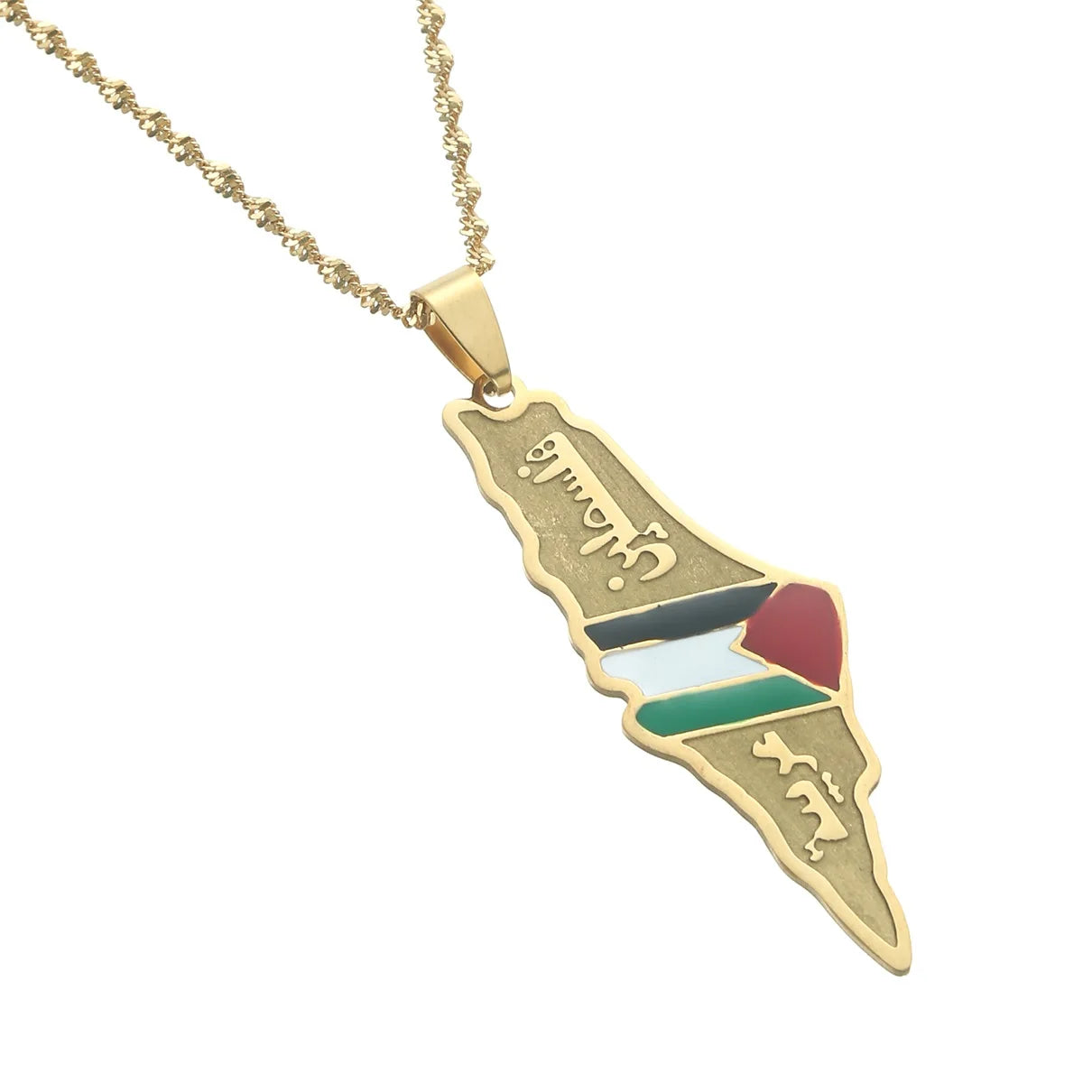 Stainless Steel Palestine Pendant Chain