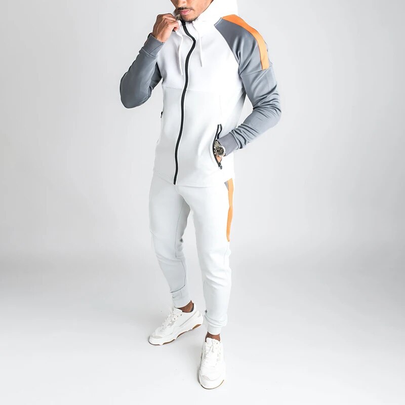 Tracksuit Joggers Sets Men Hoodies+ Pant