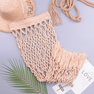 Nota Beaded Handmade Vintage Crochet Skirt Swimwear