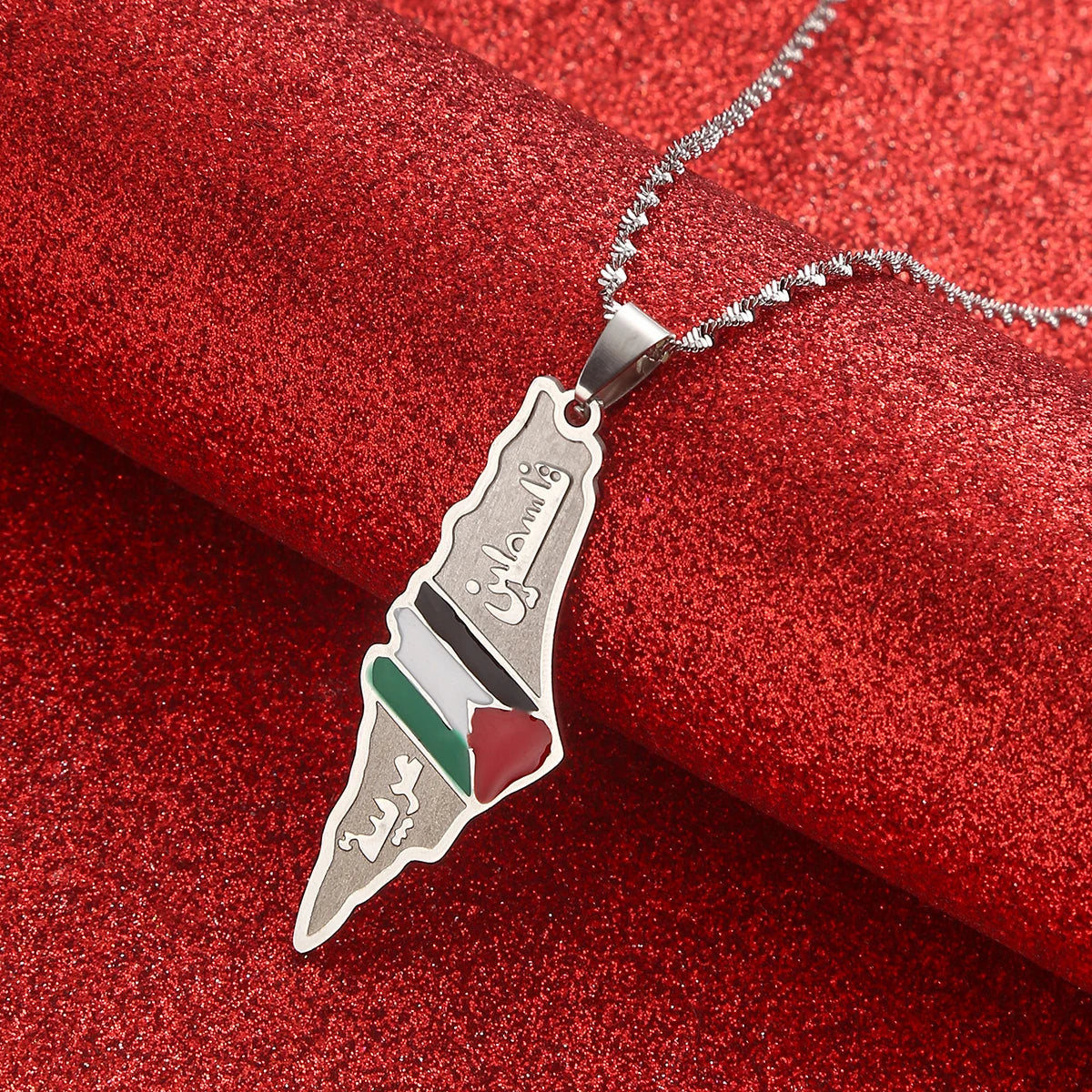 Stainless Steel Palestine Pendant Chain