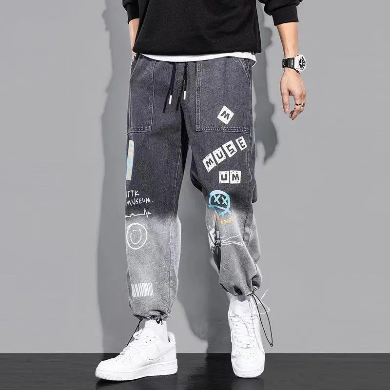 High quality Fashion Men's Cargo pants Hip Hop Streetwear Jogging Pants Men Casual Elastic Waist Men Clothing Trousers - sepolia shop