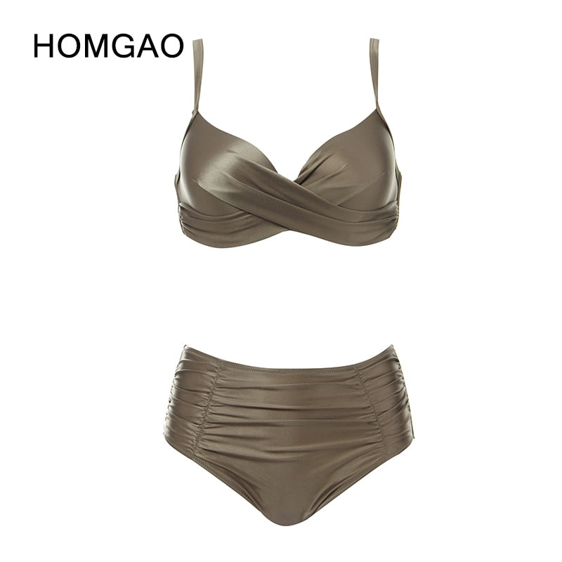 HOMGAO Women Large Size  Two Piece Swimsuit Bikini - sepolia shop