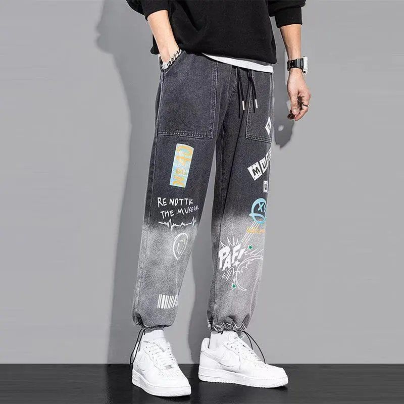 High quality Fashion Men's Cargo pants Hip Hop Streetwear Jogging Pants Men Casual Elastic Waist Men Clothing Trousers - sepolia shop