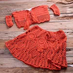 Nota Bohemian Style Crochet Bikini Set