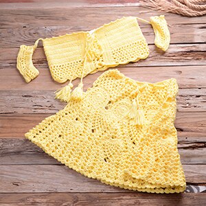 Nota Bohemian Style Crochet Bikini Set