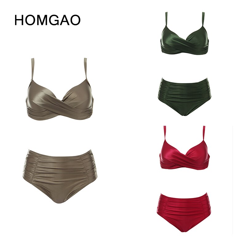 HOMGAO Women Large Size  Two Piece Swimsuit Bikini - sepolia shop