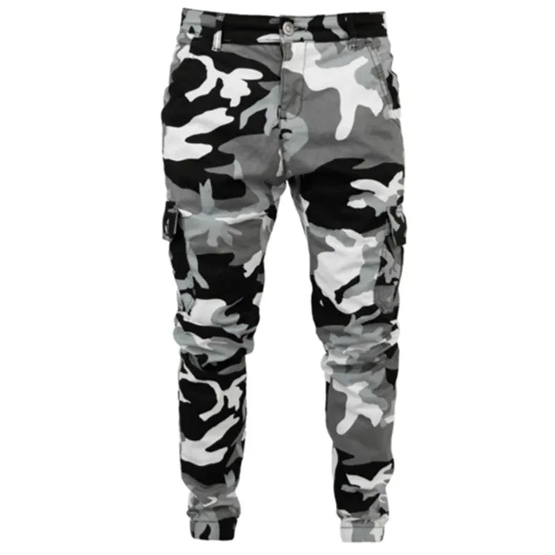 Camouflage Style Slim Multi Pocket Trouser