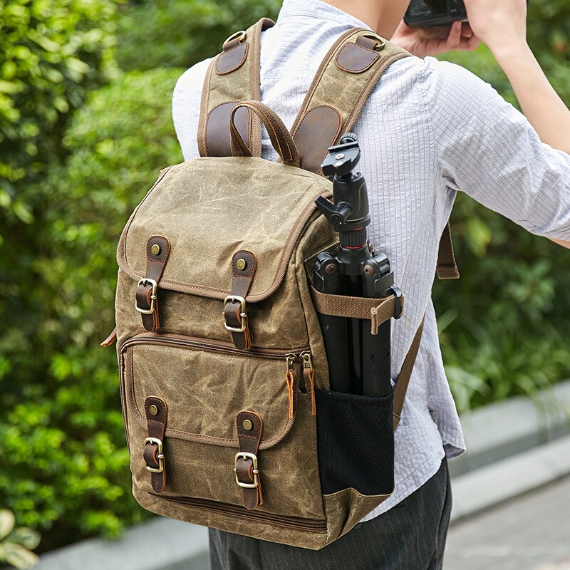 Lux Multifunction Waterproof Canvas Photographer backpack