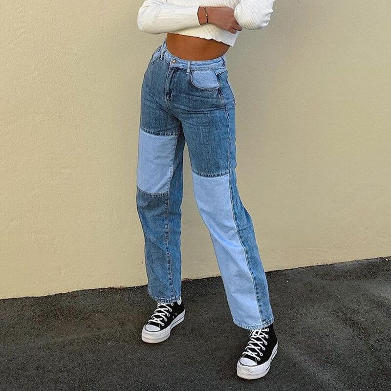 Chica Straight Leg Different Shades Jeans