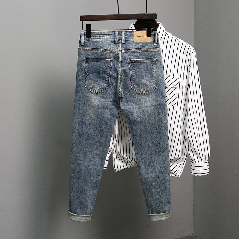 SHAPO | New Streetwear Tight Luxury Jeans for Men - sepolia shop