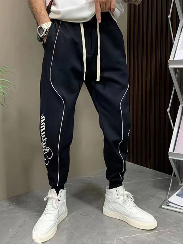 ZEN High-quality Fashion Baggy Embroidery Sweatpants