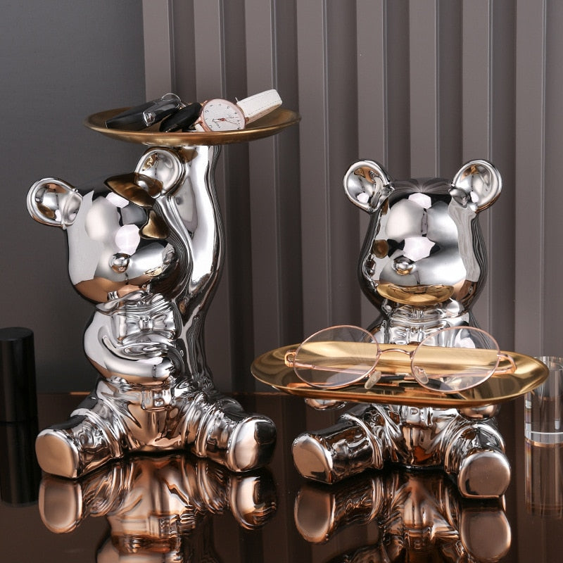 Light Luxury Bear Dolls Small Ornaments Decoration