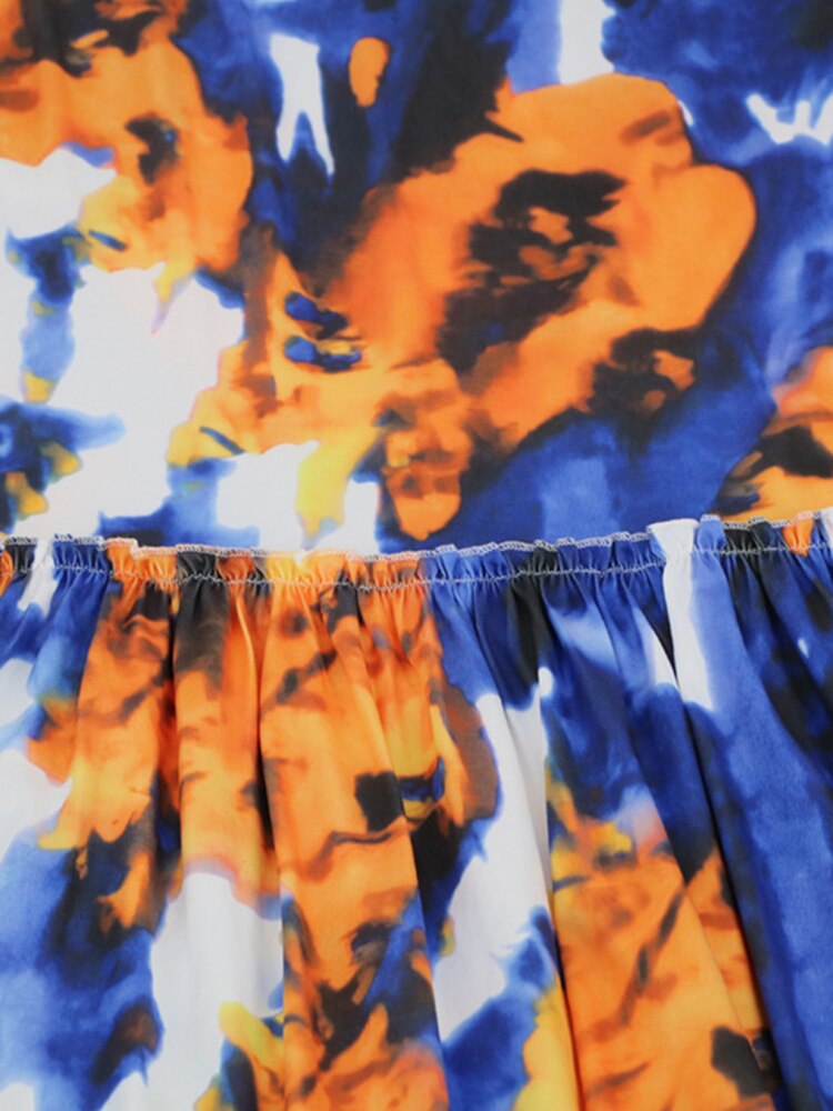 M 2023 Women New Sexy Bohemian Print Dress Cable Hanging Neck Top Hip Wrapped Fishtail Two Piece Set - sepolia shop