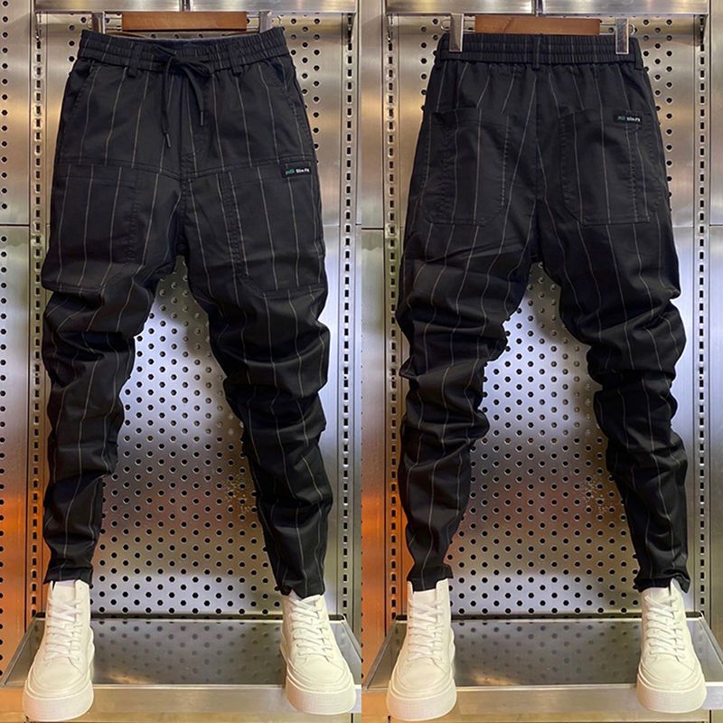 ZEN Luxury Loose Pencil Striped Jogger Pants