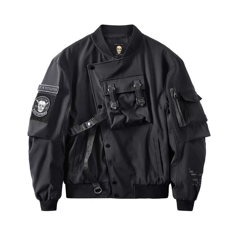 God of Death Bomber Varsity Tactical Jacket