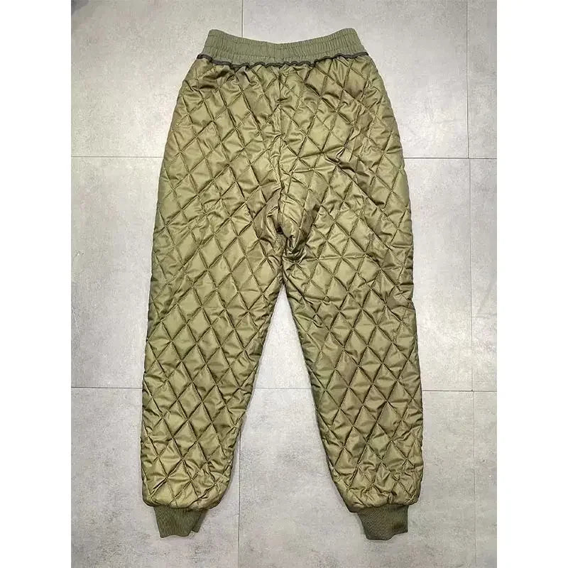 Sepo Down Cotton Thickened Cargo Thermal Pants