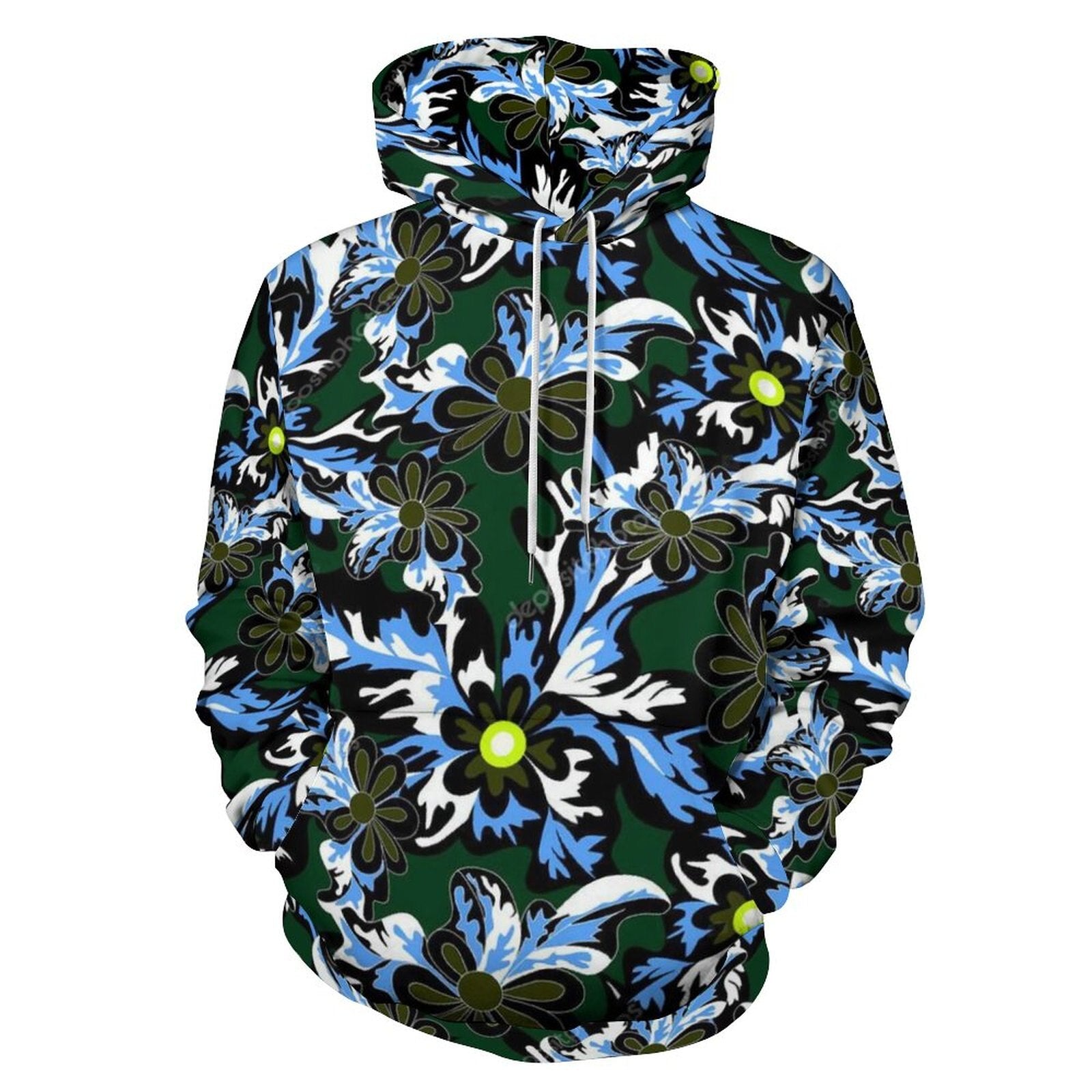 Kor New Y2K Autumn Camouflage Printed Hoodies