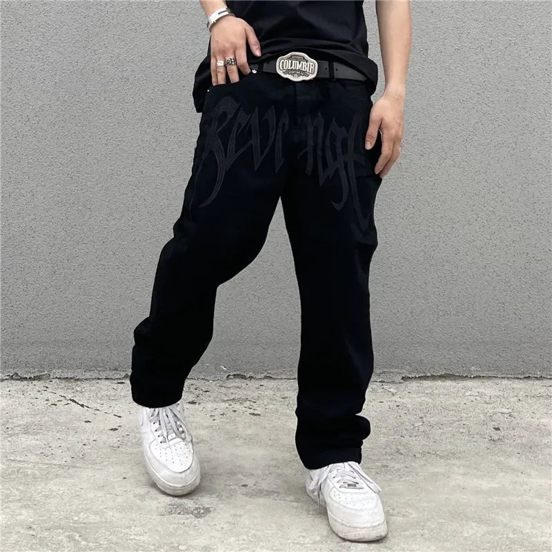 KOR Y2K Black Baggy Jeans
