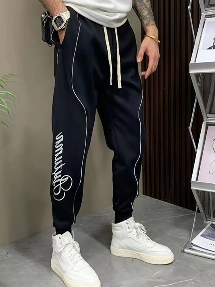 ZEN High-quality Fashion Baggy Embroidery Sweatpants