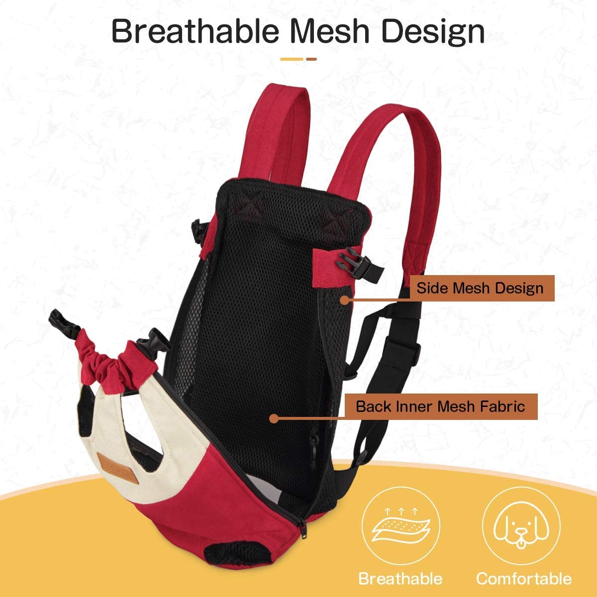 Summer Small Pet Carrier Adjustable Backpack - sepolia shop