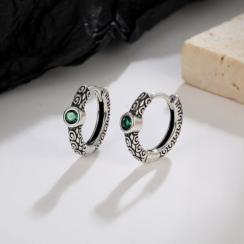 KOFA Vintage Cloud Hoop Earrings