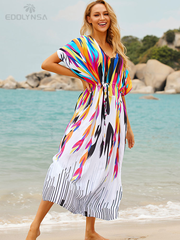 Bohemian Plus Size Kaftan Beach Tunic