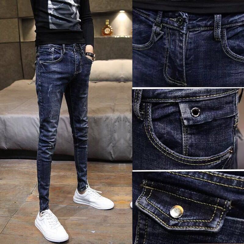 DESIGN TOP | Stretch Skinny Ripped Fashion Men Slim Luxury  Jeans - sepolia shop