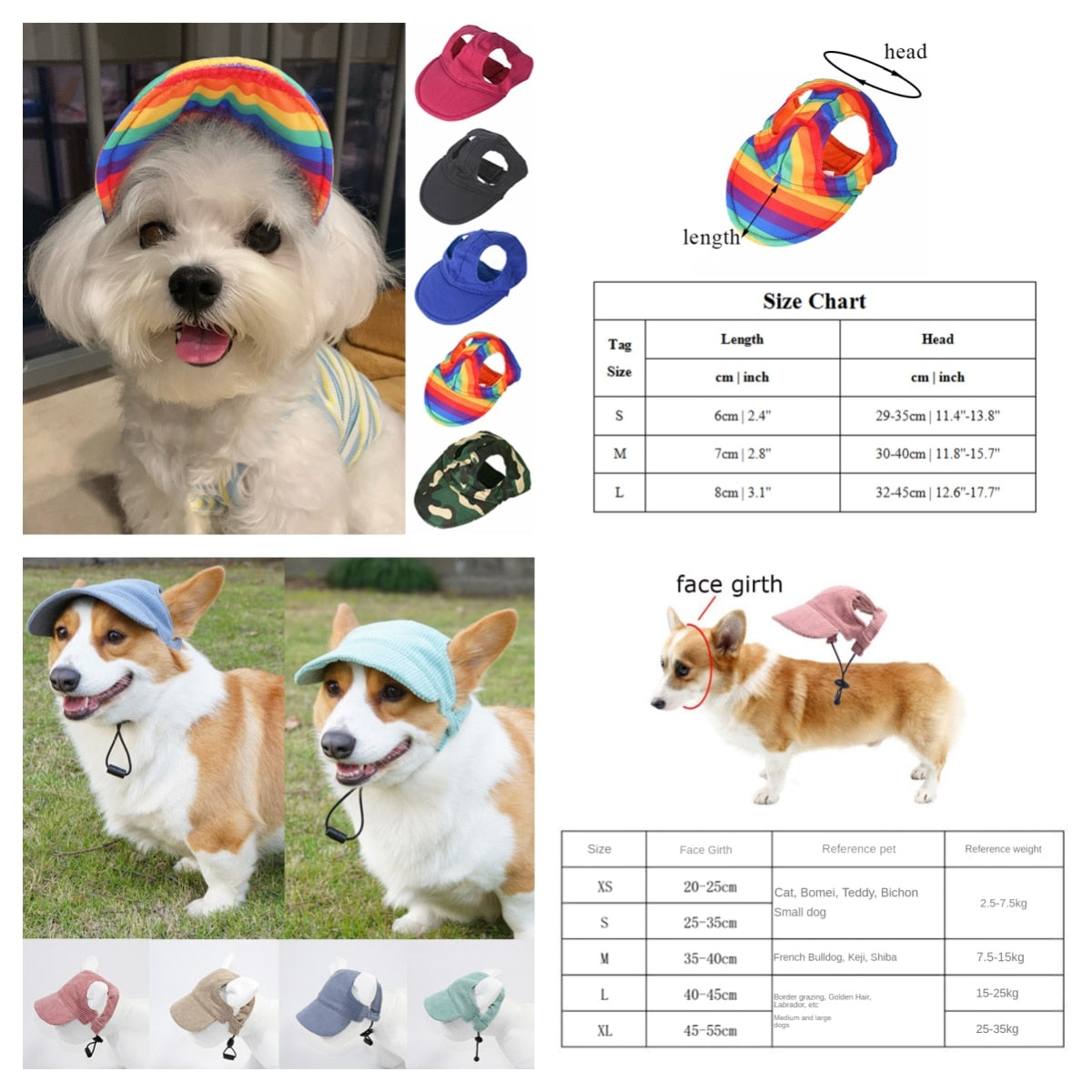 Pet Baseball Caps For dogs and cats