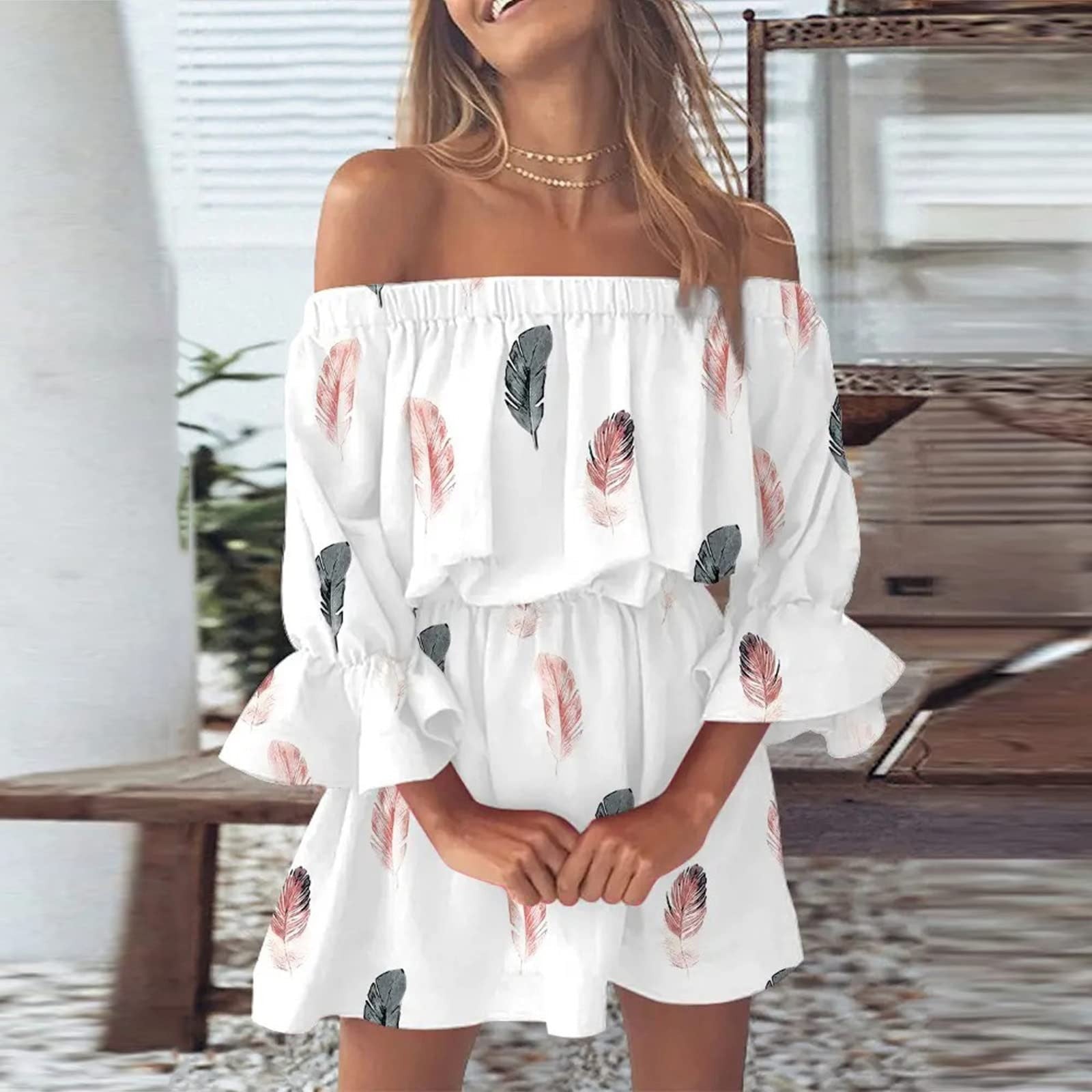 Boho Casual Everyday Mini Dress - sepolia shop