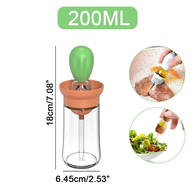 Kal | Glass Olive Oil Spray Bottle with Silicone Brush - sepolia shop