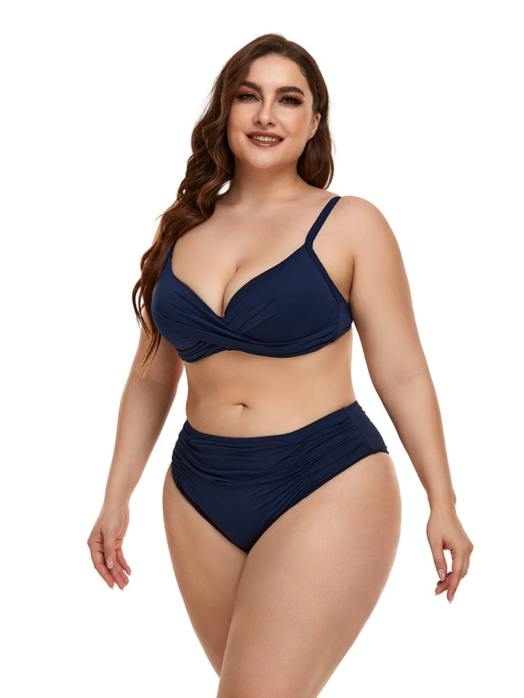 HOMGAO Women Large Size  Two Piece Swimsuit Bikini - sepolia shop