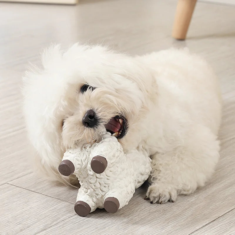 Squeaky Dog Rubber Toys Bite Resistant Dog Latex Chew Toy Animal Shape Puppy Sound Toy Dog Supplies For Small Medium Large Dog