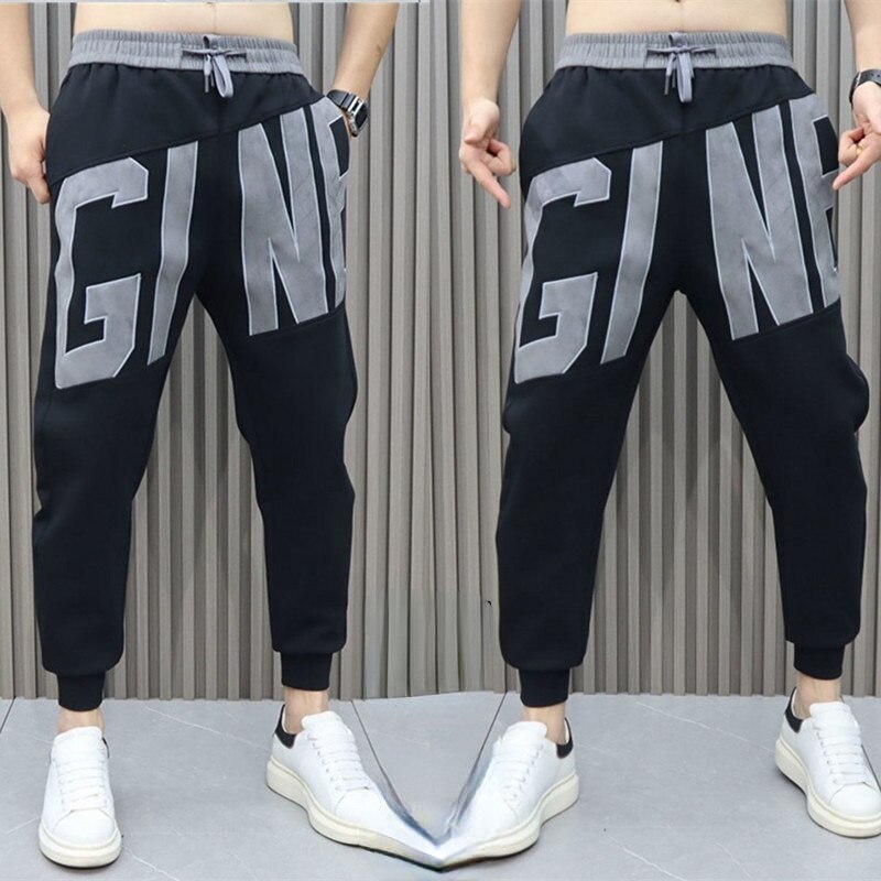 KOR Y2K Letter Printed Designer Sweatpants