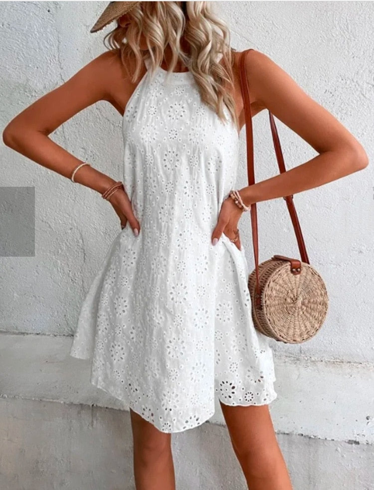 PAVEHAWK | Sexy Slim Mini Dresses Sleeveless Elegant Clothing - sepolia shop