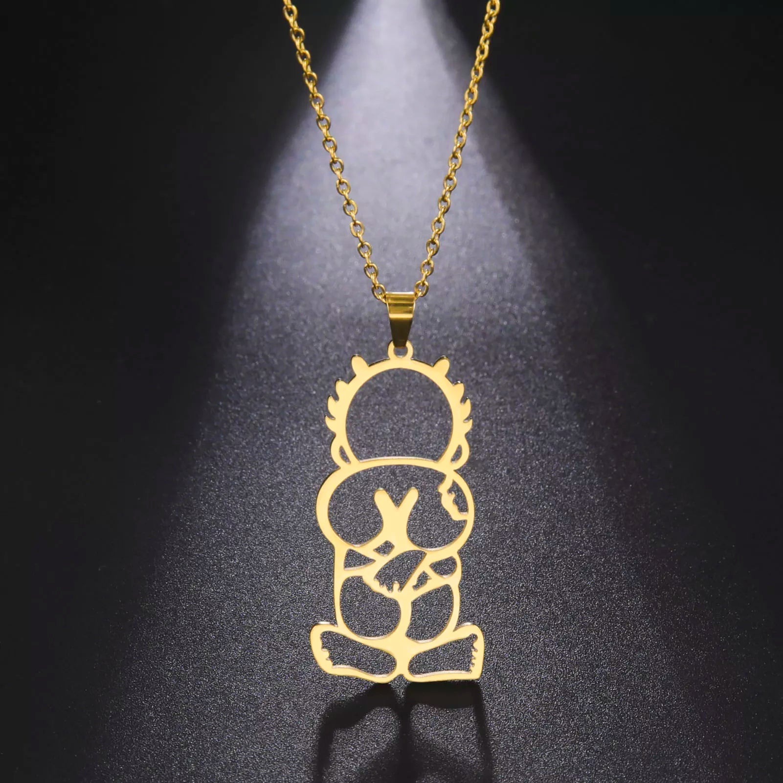 Handala Palestine Boy Pendant Necklace