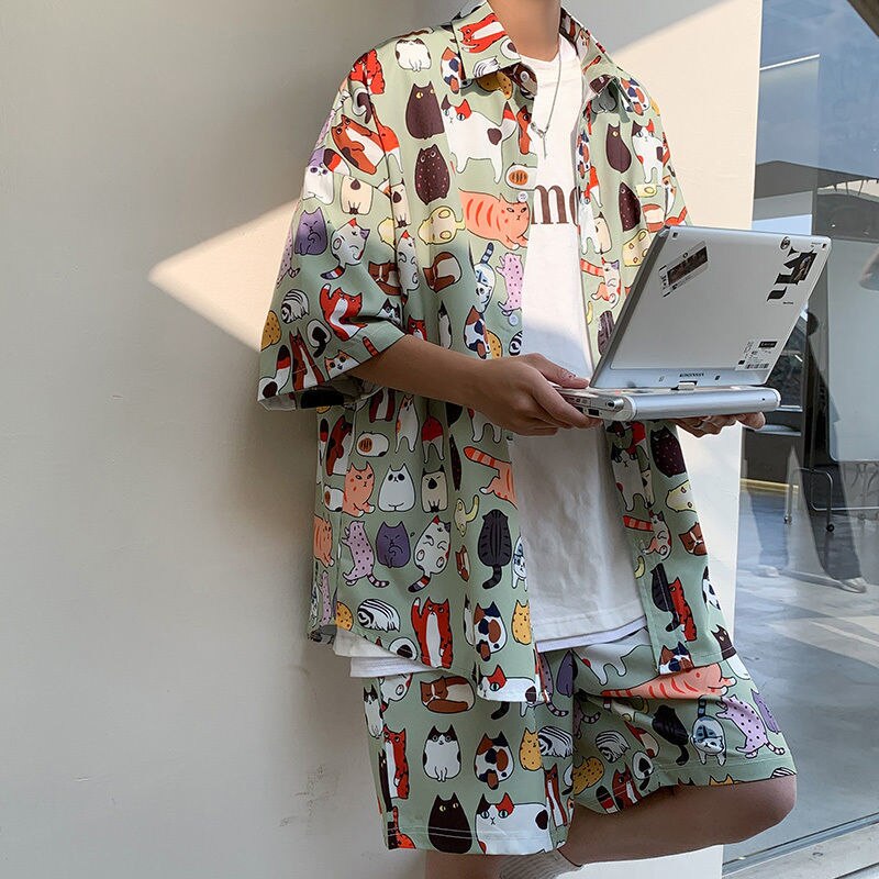 Don Hawaiian Loose Quick Dry Beach Set