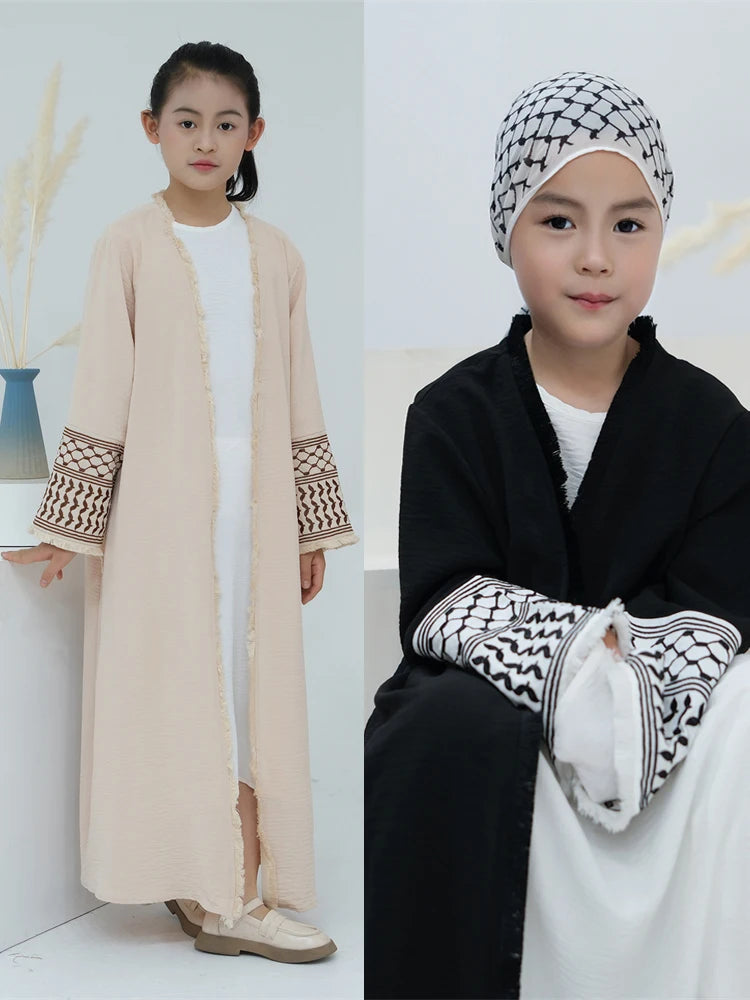 New Open Plain Hatta designed Abayas For Girls