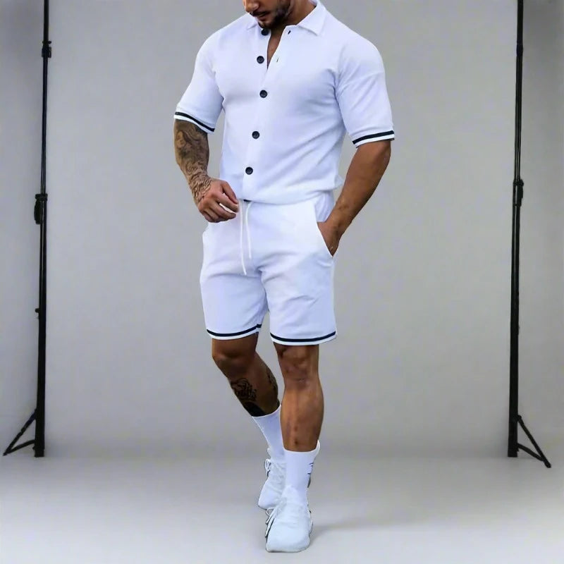 VL Men's Summer Polo Two Piece Set