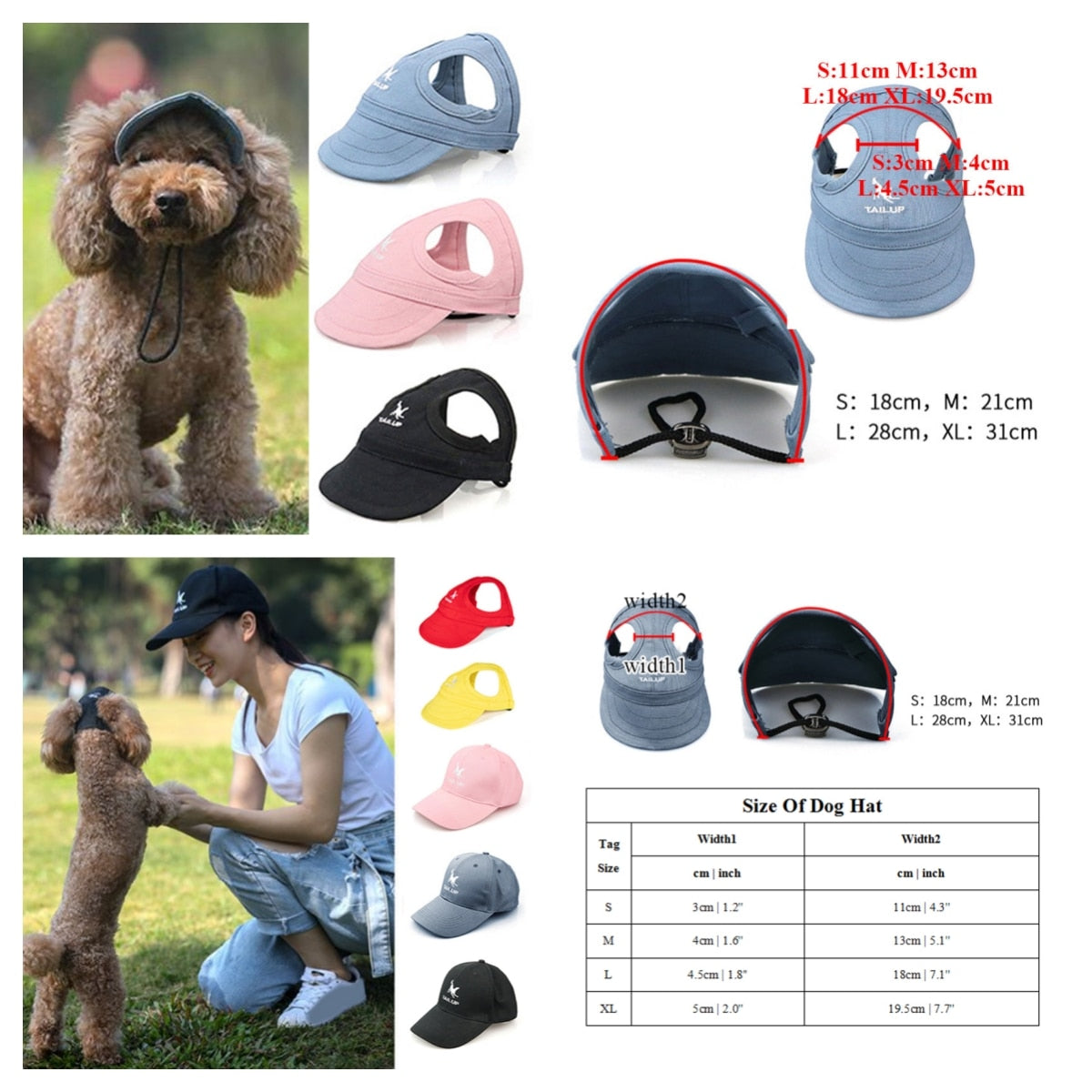 Pet Baseball Caps For dogs and cats