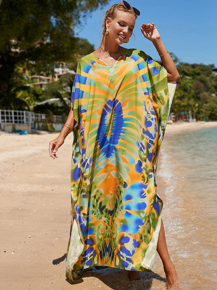 Bohemian Plus Size Kaftan Beach Tunic