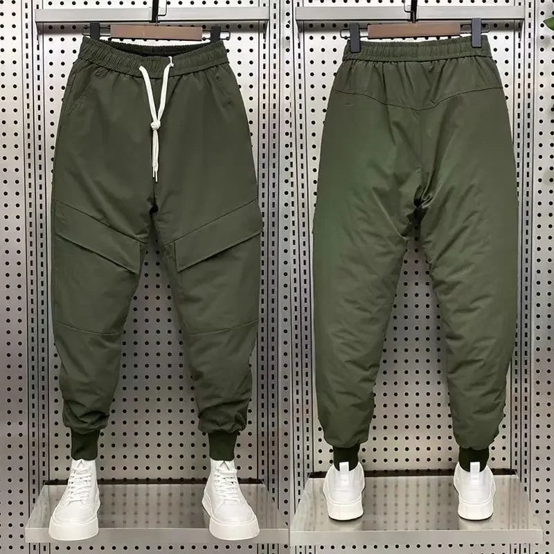 Sepo Down Cotton Thickened Cargo Thermal Pants