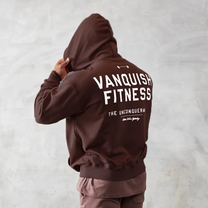 VQ Oversized Pullover Cotton Fitness Hoodie